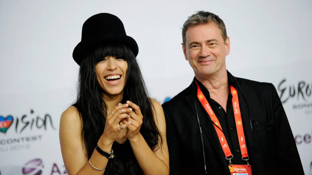Foto: Scanpix Loreen och Christer Björkman efter semin i Baku