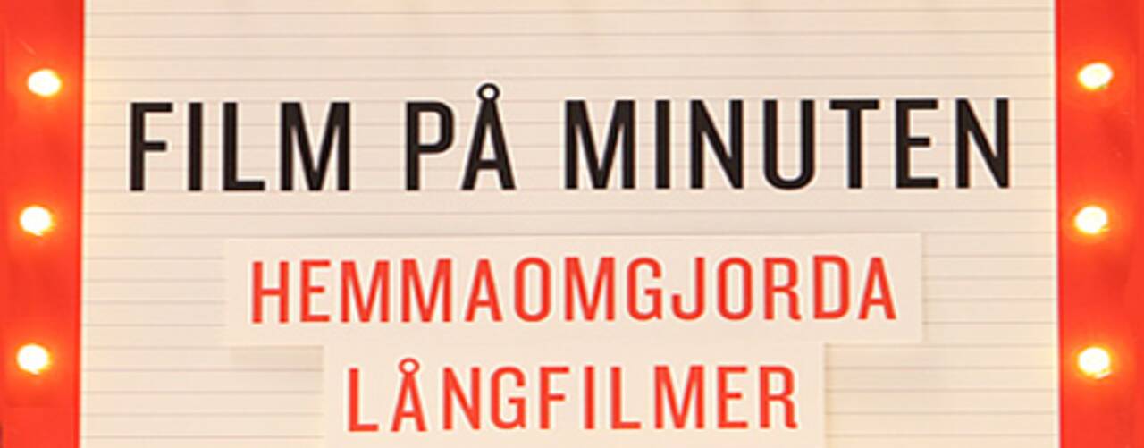 Film på minuten- kända och jättekända långfilmer i hemmaomgjorda nyinspelningar på en minut med bara riktiga specialeffekter!