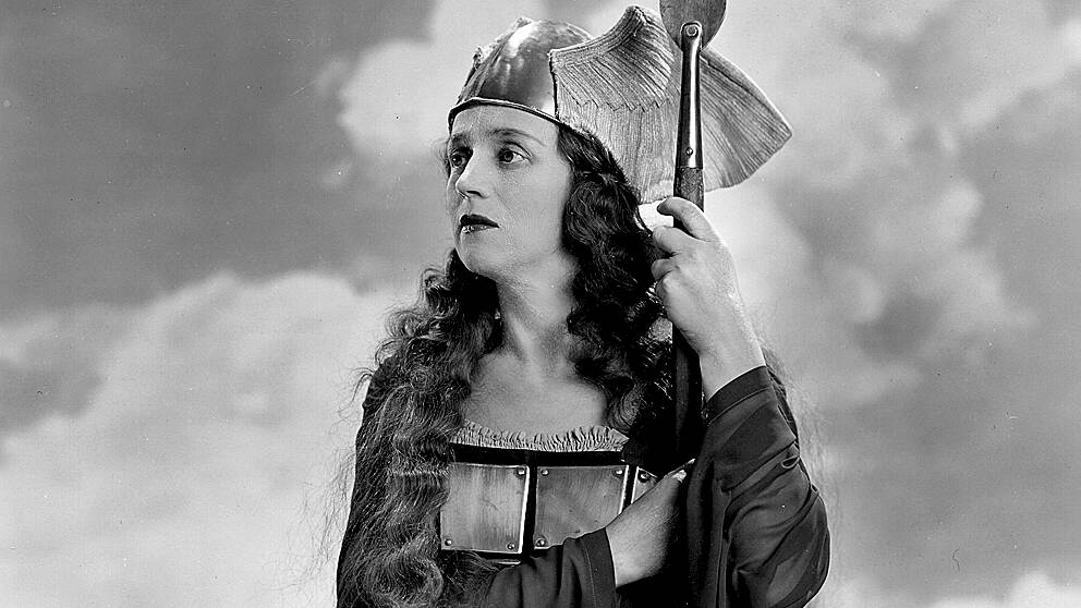 Foto: Metropolitan Opera Mezzosopranen Kerstin Thorborg som Valkyria.