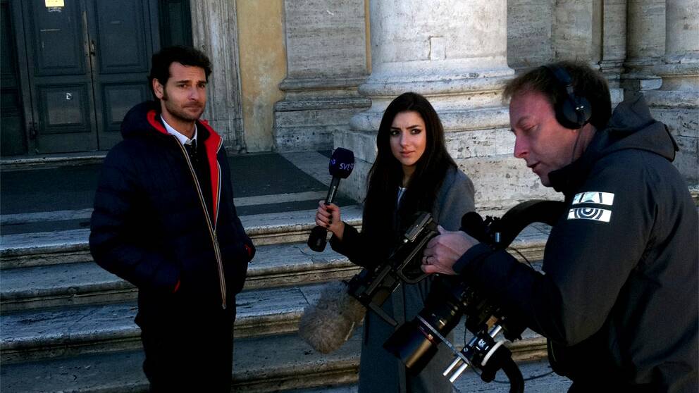 Foto: Edward af Sillén/SVT Gina Dirawi i Italien