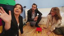 Foto: SVT Designexperterna Li Pamp, Mads Arlien-Søborg och Benedicte Sunde.