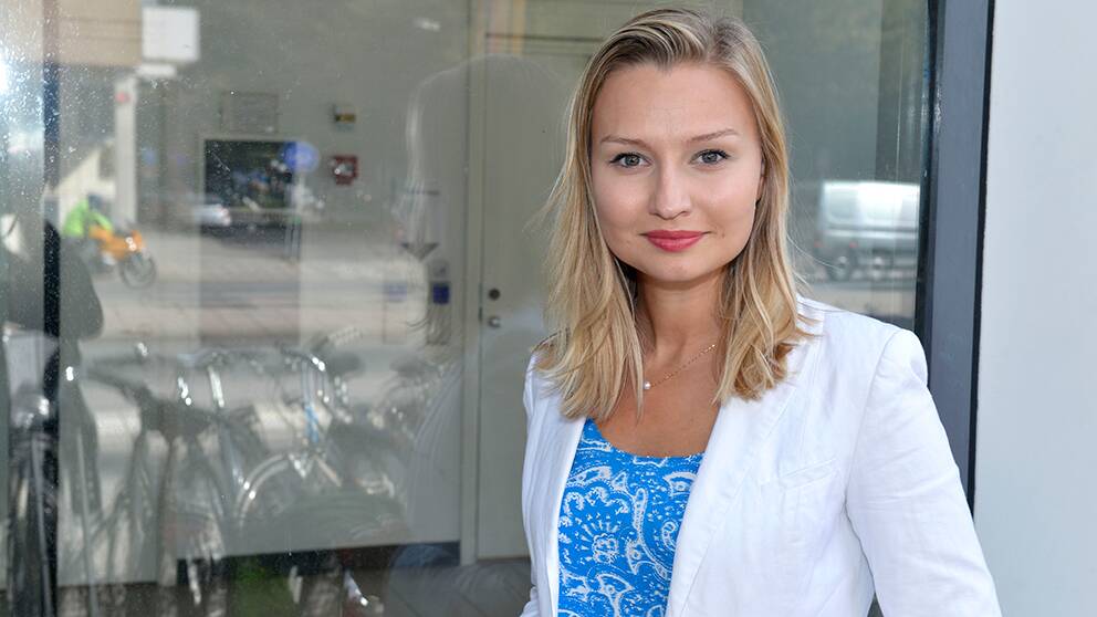 Foto: Carl-Johan Söder/SVT Ebba Busch i Kommunpampar.