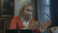 Foto: SVT Ebba Busch i Kommunpampar.