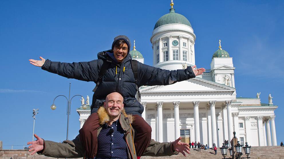 Foto: Loa Bie/Massa Media William Spetz och Mark Levengood i Två på resa.