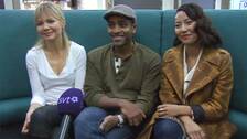 Foto: Martin Karlgren/SVT Marie Robertson, Alexander Karim och Lisette Pagler.