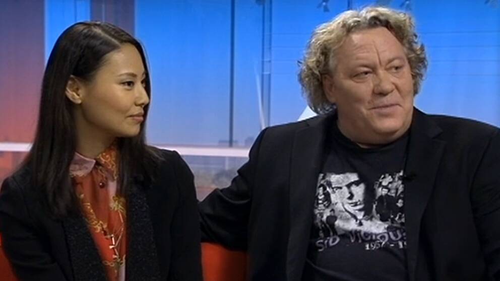 Foto: SVT Lisette Pagler och Leif Andrée i Gomorron Sverige.