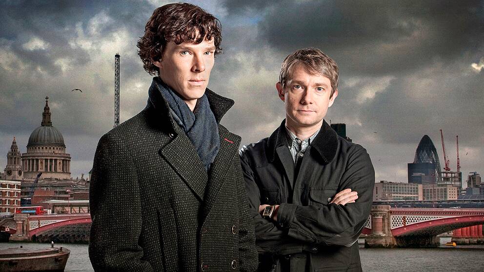 Foto: Colin Hutton/BBC Sherlock Holmes (Benedict Cumberbatch) och Doctor John Watson (Martin Freeman).
