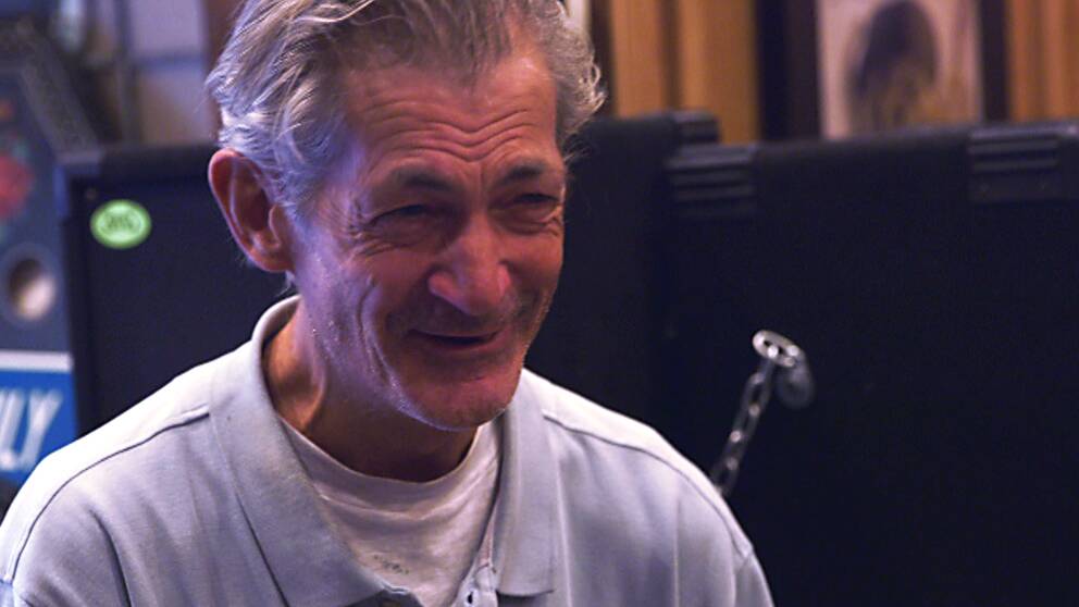 Foto: SVT Doug Seegers spelar in sin låt i Johnny Cash's studio