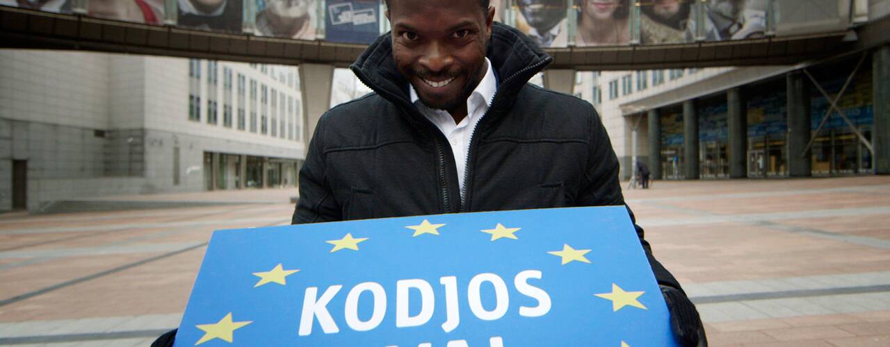 Foto: SVT Kodjos kval med Kodjo Akolor.