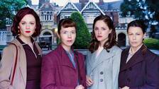 Foto: Content media Millie (Rachael Stirling), Susan (Anna Maxwell Martin), Lucy(Sophie Rundle) och Jean (Julie Graham) i Bletchley circle.