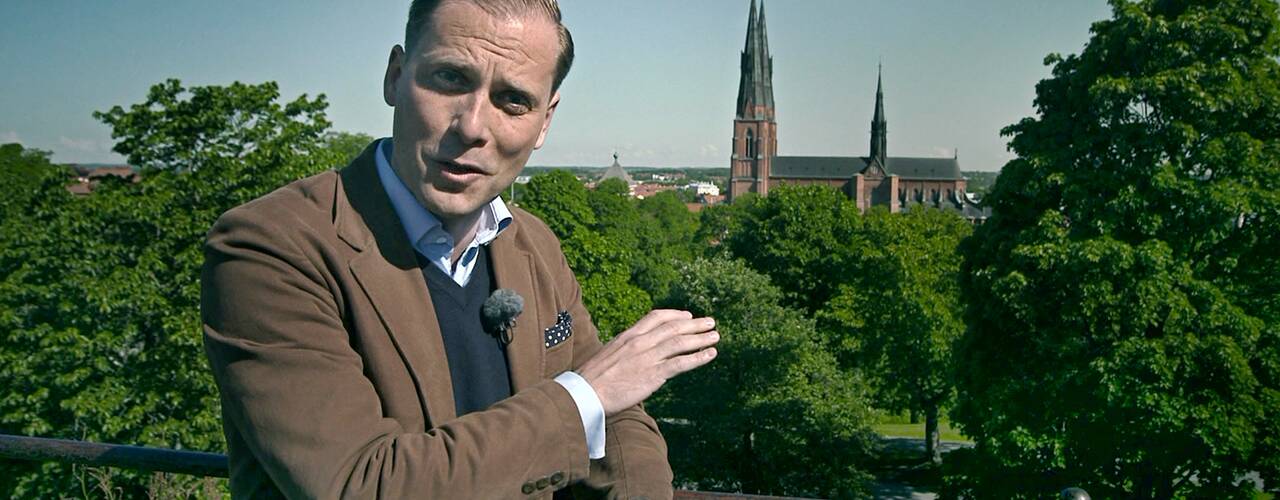 Foto: Mediabruket Christopher O’Regan,framför Uppsala domkyrka.