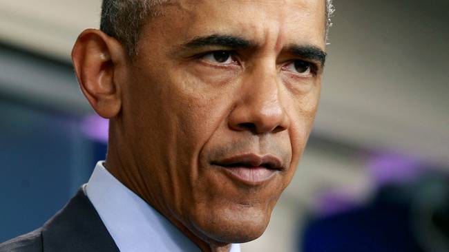 På pressträffen i Vita huset sa Obama att masskjutningen i Orlando utreds av FBI som ett terrordåd.