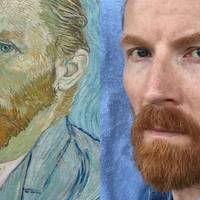 Petter Samuelson, dubbelgångare till Vincent van Gogh.