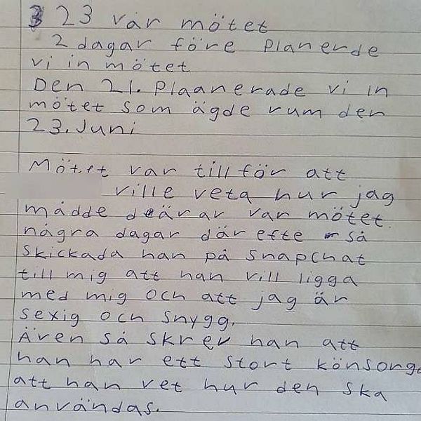 Liselotte Beskrev Sextrakasserier Och Hot Skrev Brev Till Chefen Svt Nyheter