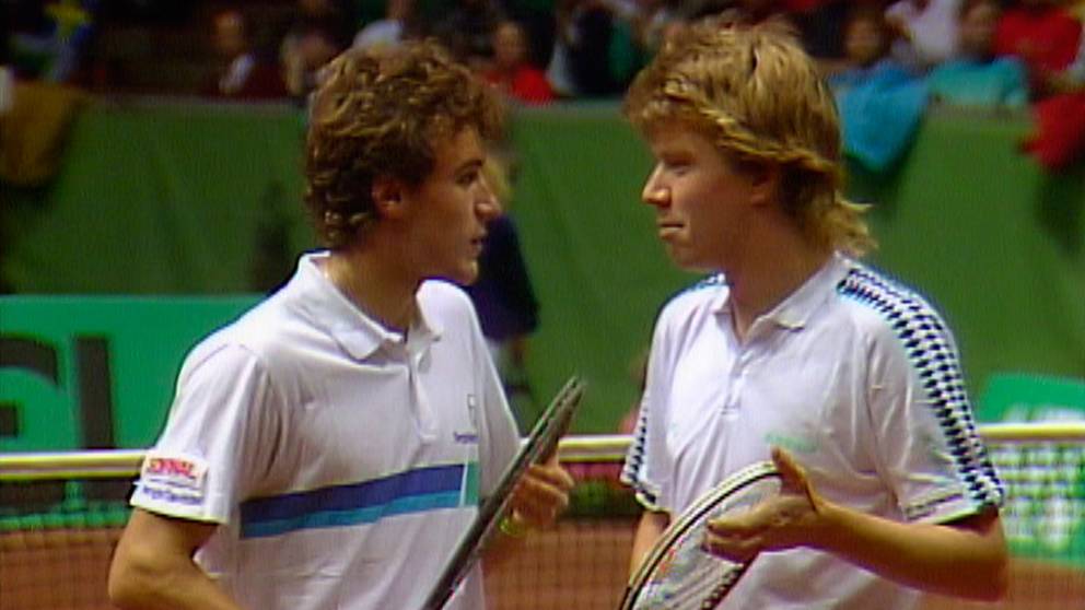 Tennis Davis Cup 1987 Avsnitt 3 av 5 Dubbel Mats Wilander och