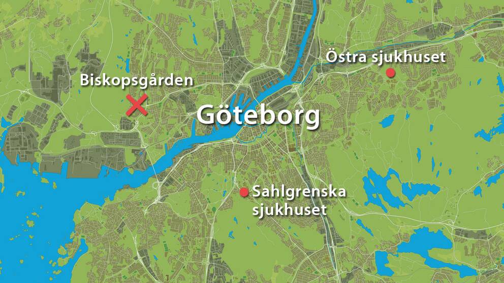 Karta över skottdramat i Göteborg | SVT Nyheter