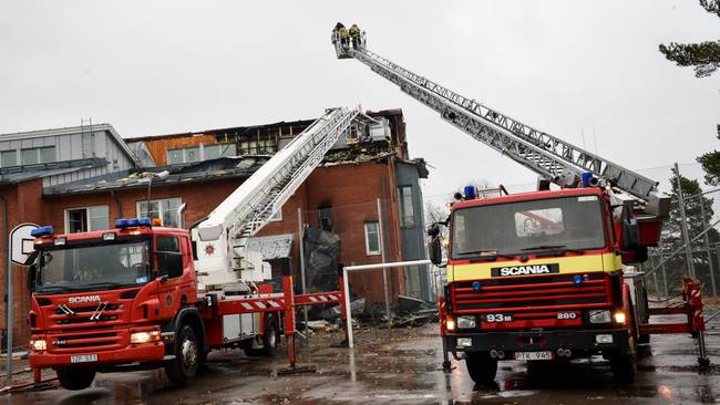 Efter branden: Ingen undervisning på måndag | SVT Nyheter