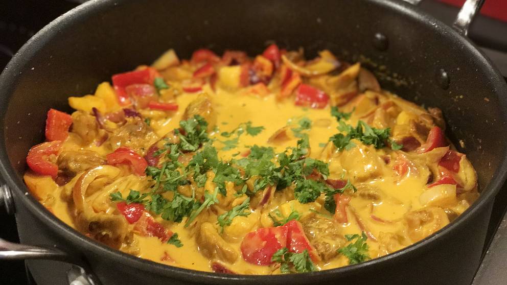 Kycklinggryta med julsmaker SVT recept