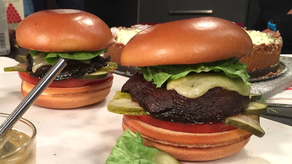 Plant burger (vegetarisk hamburgare) SVT recept
