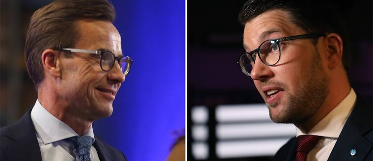 Ulf Kristersson (M) och Jimmie Åkesson (SD).