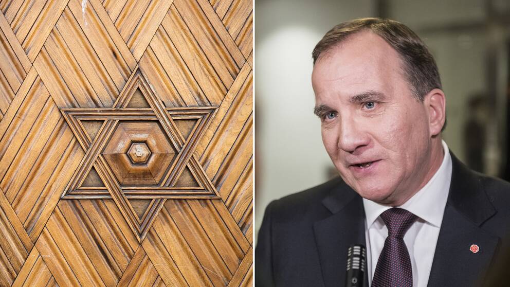 Statsminister Stefan Löfven kritiseras för sin hantering av ökad antisemitism i Sverige. 