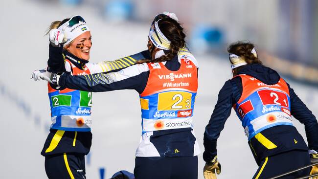 Vintersport: Frida Karlssons pojkvän om stafettguldet: ”Mäktigt”