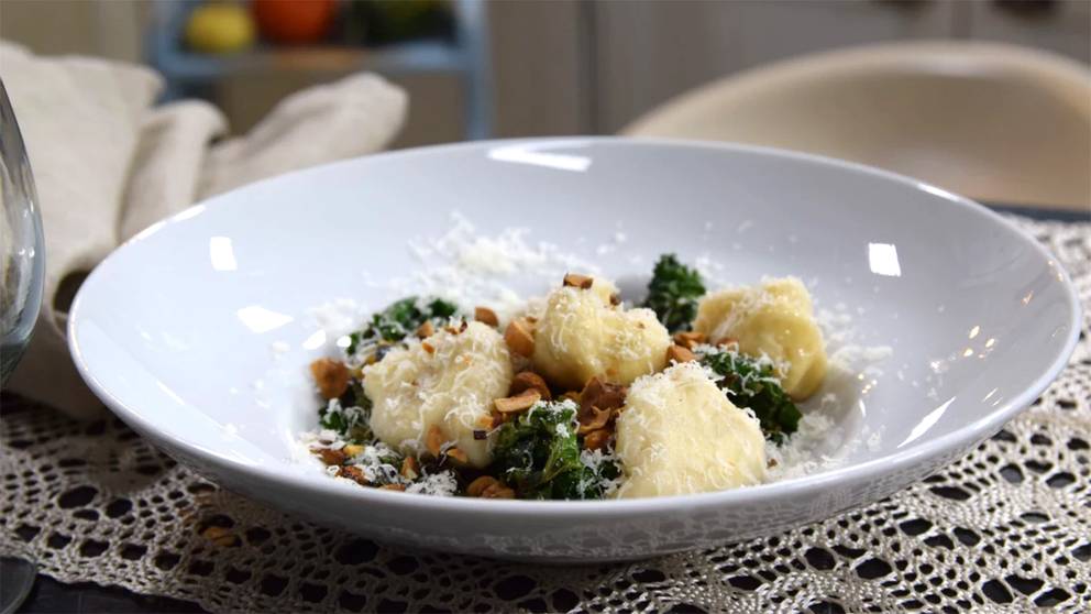 Gnudi pasta med färskost SVT recept