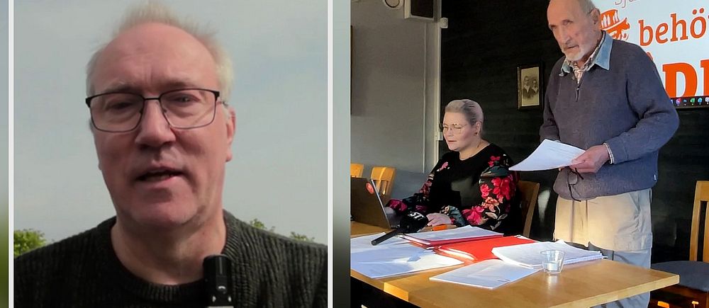 tre personer två män, en kvinna