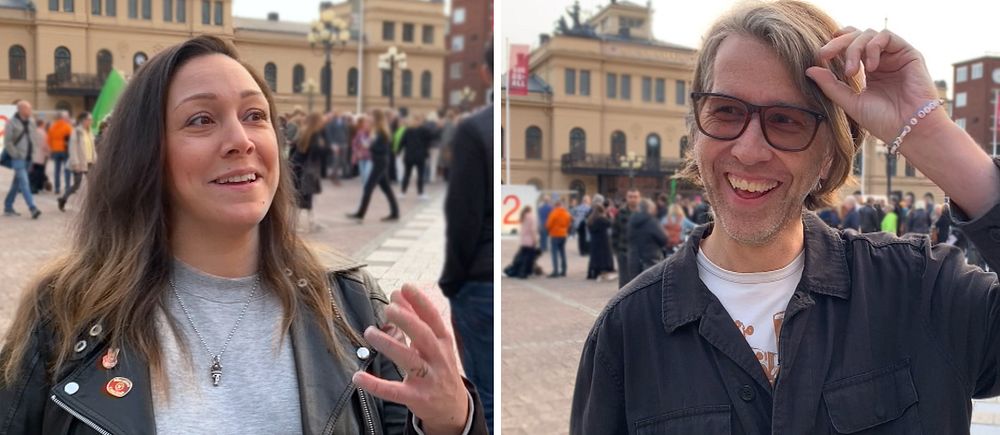 Theresa Bystedt verksamhetsansvarig, Pipeline Sundsvall. Mikael Andersson-Knut, verksamhetsutvecklare Sensus Sundsvall.
