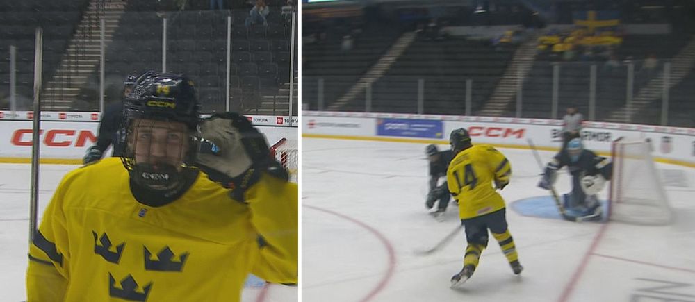 Ekberg historisk – sköt Sverige till semifinal i U18-VM