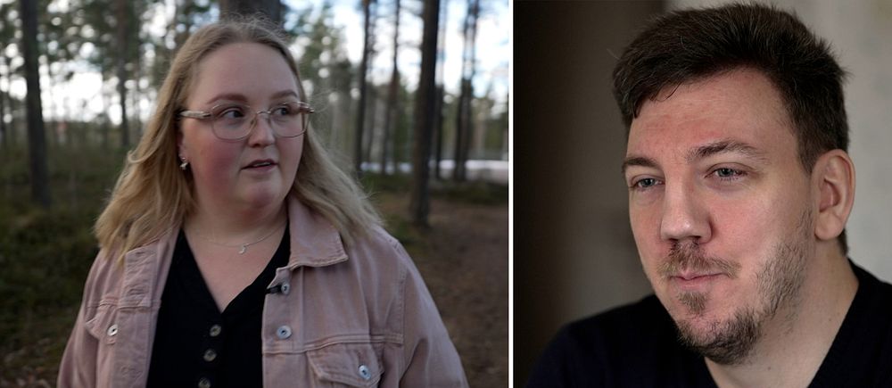Karin Wingqvist är orolig för klimatet medan Johan Pettersson är klimatskeptisk. Båda är med i Sveriges nya nationella medborgarråd om klimatet.
