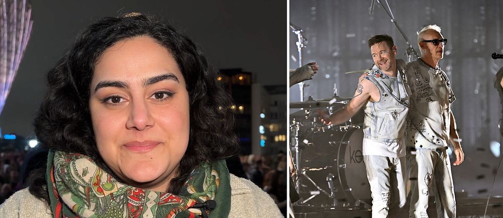 Tina Mehrafzoon till vänster, till höger medlemmar ur Kent
