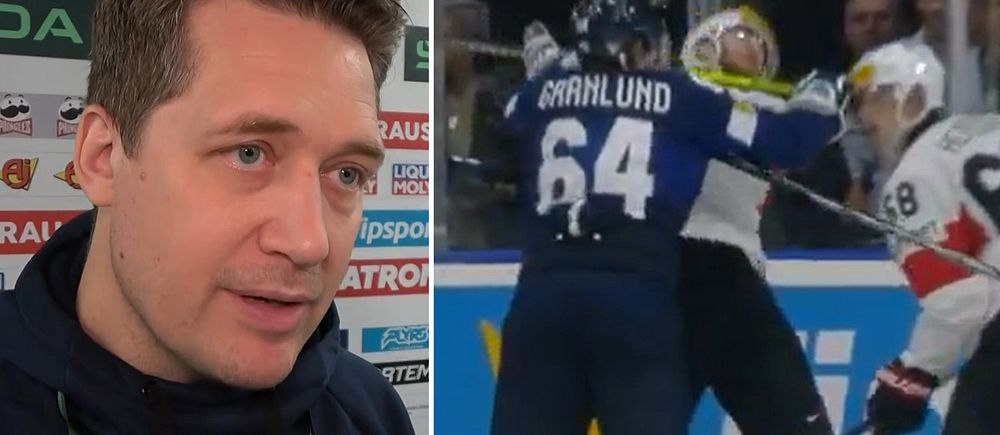 Tre Kronors förbundskapten Sam Hallam om att Finlands forward Mikael Granlund stängs av