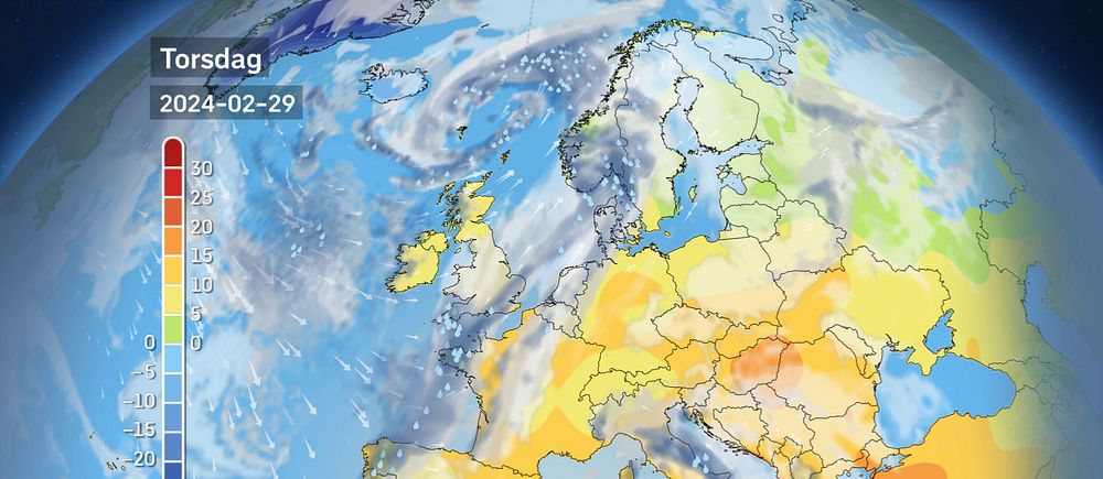Europavädret kommande dagar