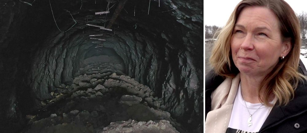 Viscariagruvan i Kiruna och Anna Tyni, vice vd på gruvbolaget Copperstone.