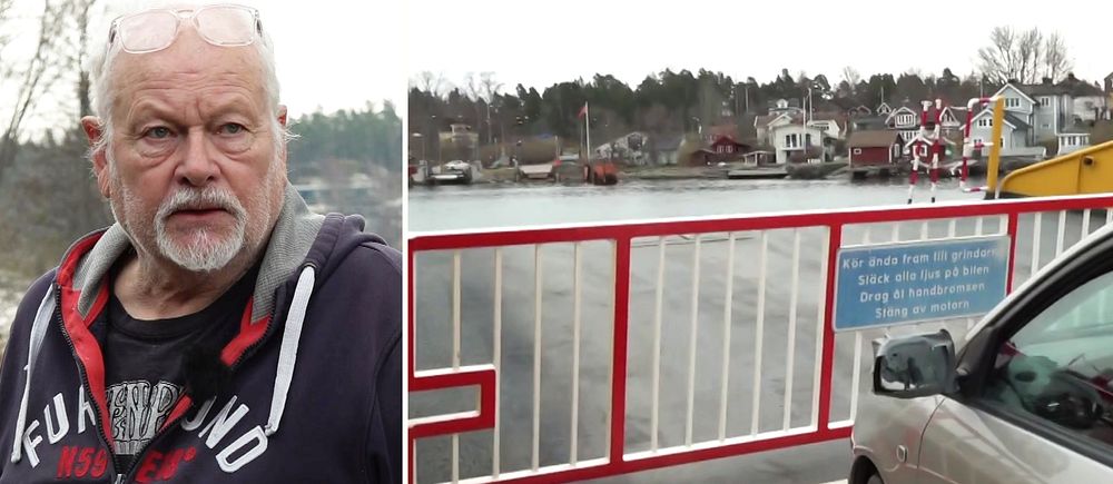 Ingemar Becker var på färjan i Furusund, utanför Norrtälje, där en bil körde av färjan under söndagen och två personer dog.