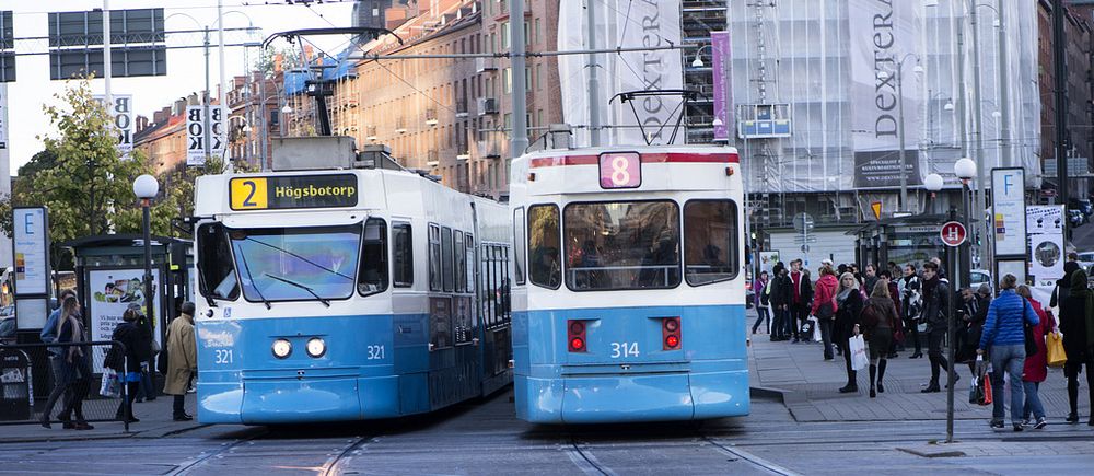 Spårvagnar i Göteborg.