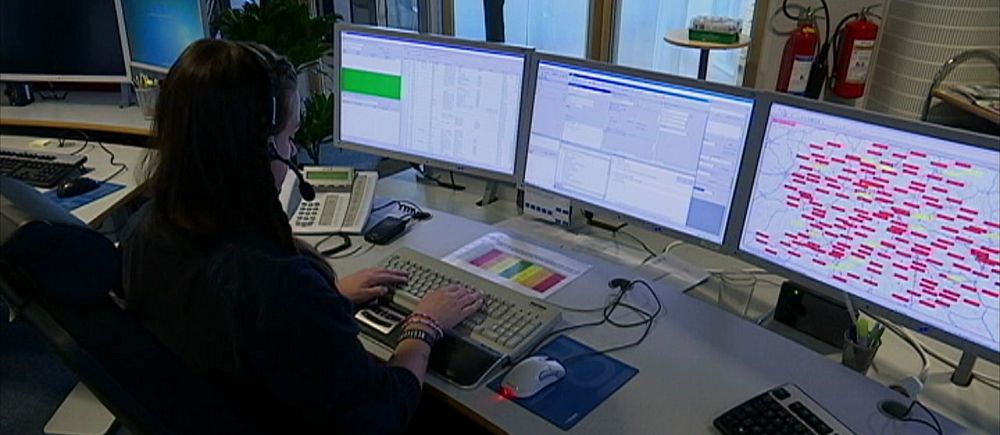 interiör från en larmcentral