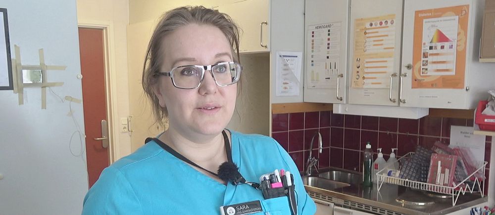 Sara Jonsson sjuksköterska i Piteå.