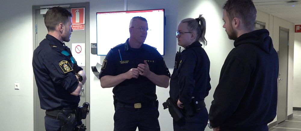 Poliser vid rättegång i Sundsvall