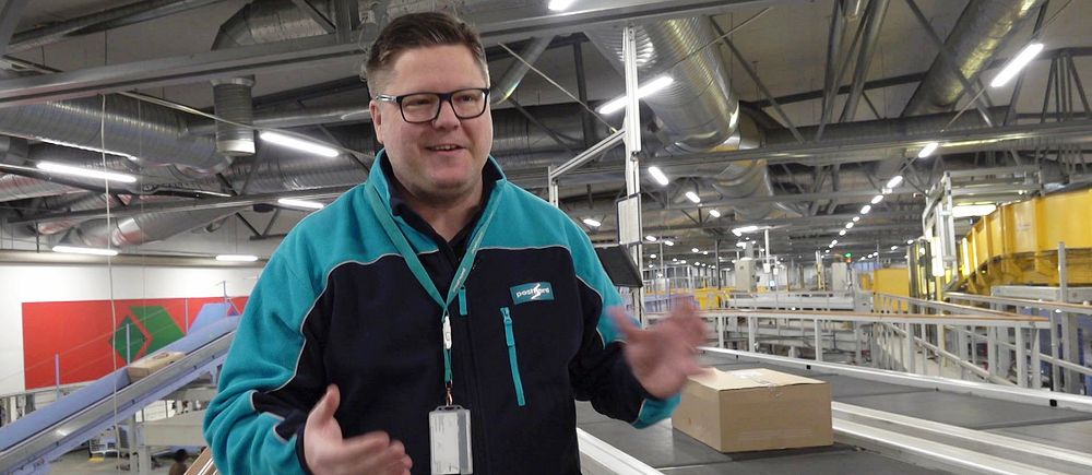 Terminalchefen på Postnords terminal i Segeltorp