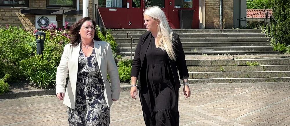 Vänsterpartisten Anneli Mylly och socialdemokraten Johanna Svärd