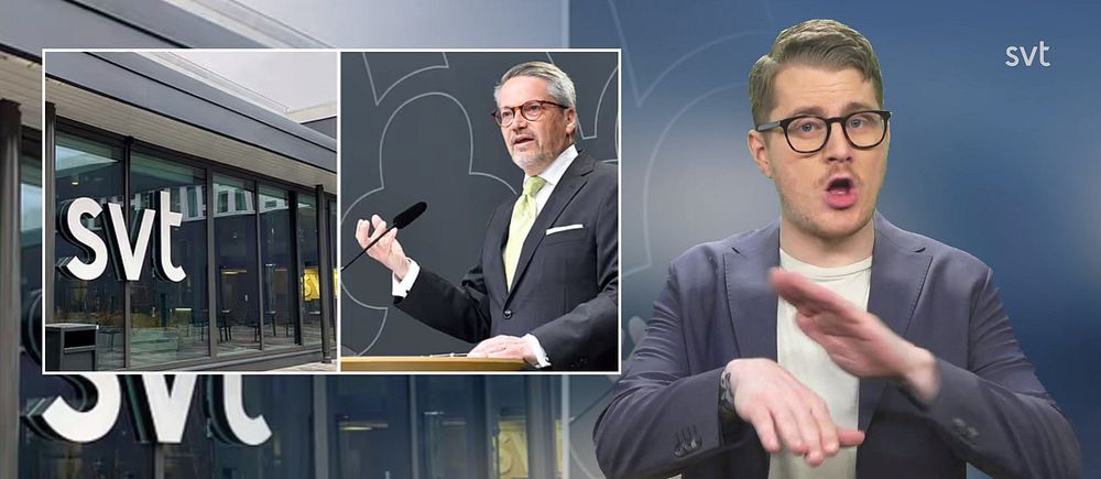 SVT+Göran Hägglund. Programledare