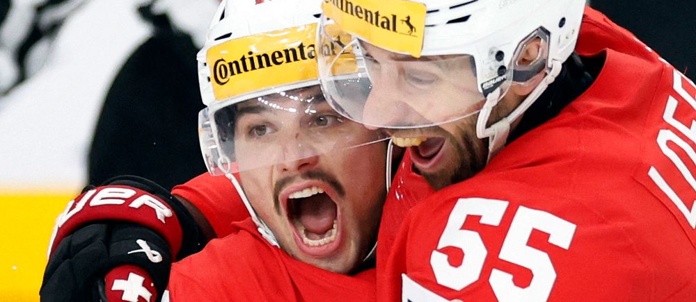 Schweiz firar under semifinalen mot Kanada