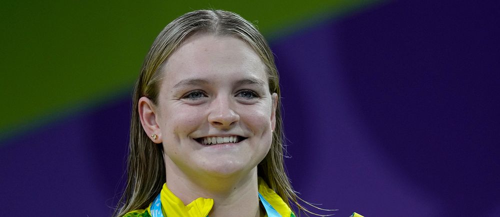 Chelsea Hodges tog sex internationella medaljer under sin simkarriär.
