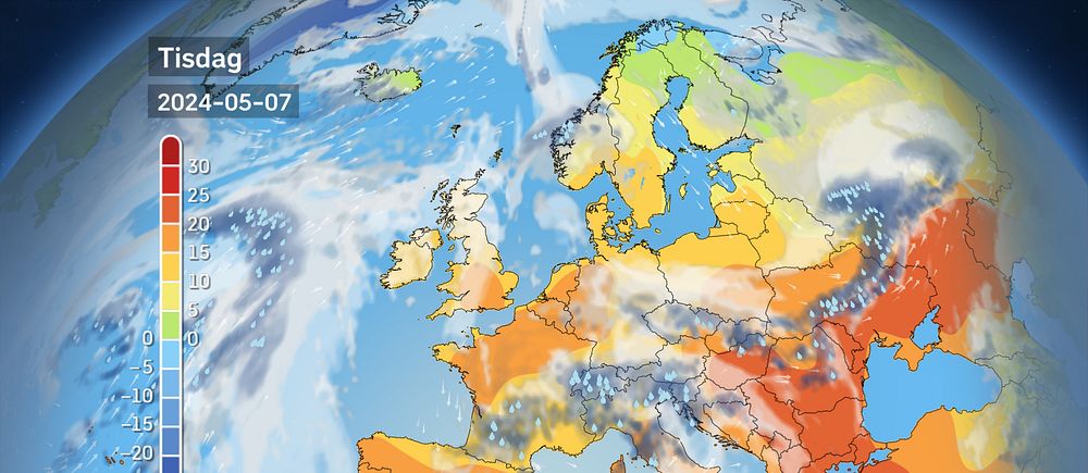 Europavädret i dag och framöver