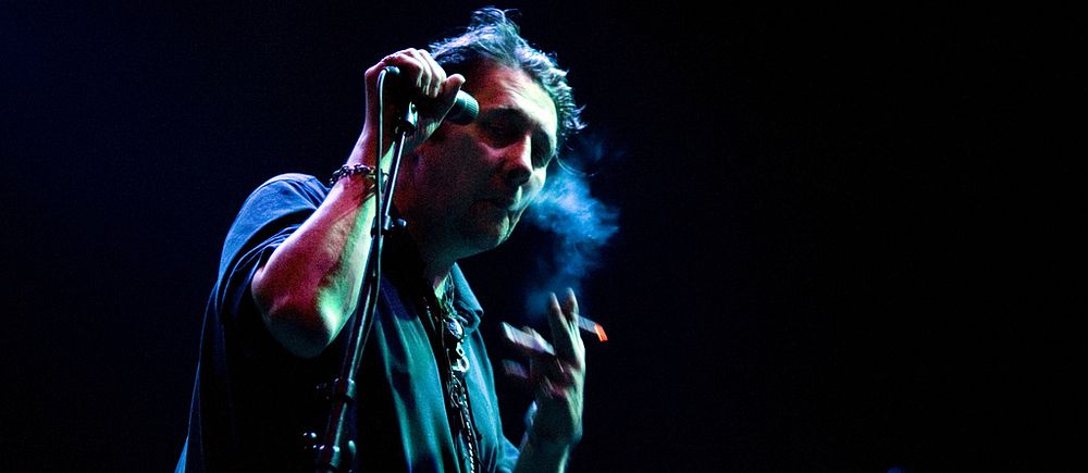 Shane MacGowan på scen