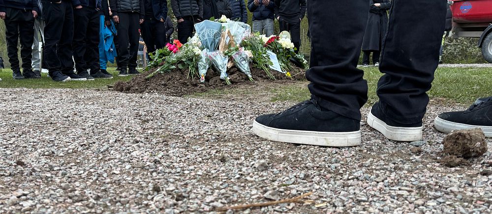 Här begravs 15-åriga Aiham