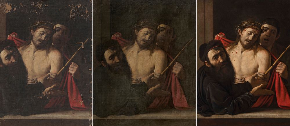 Caravaggios målning Ecce Homo har återfunnits i Madrid.