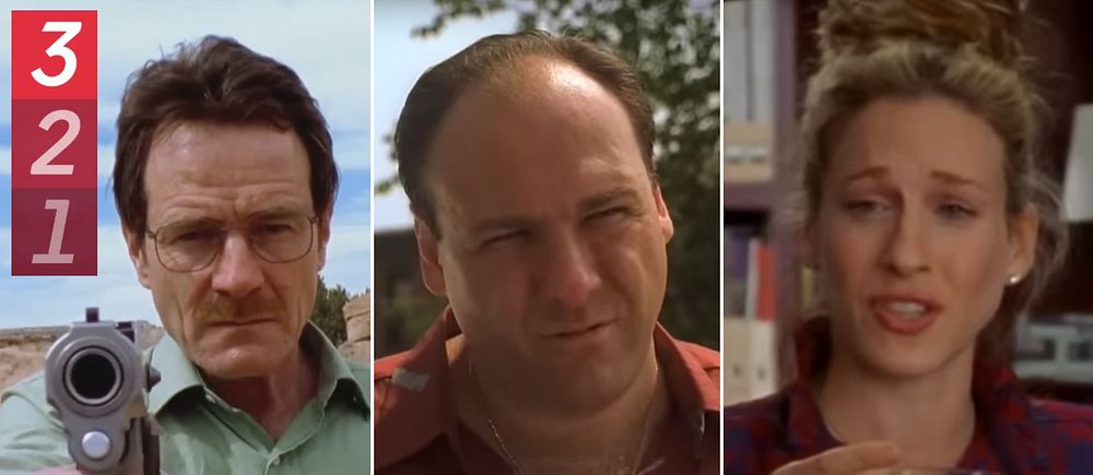Breaking Bad, The Sopranos, Sex and the city